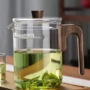 고품질 뉴문내열유리차포트거름망일체형800ml 내열유리티포트 유리주전자 유리포트 티주전자 WFHWQA6