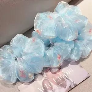 [기타브랜드]금붕어 감성 스크런치 헤어 머리 곱창 밴드 머리끈 밴드 헤어끈 악세사리 곱창머리끈 헤어밴