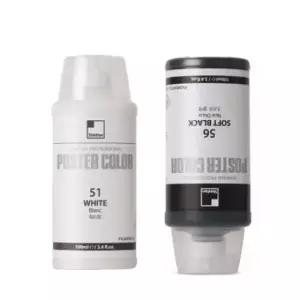 물감 신한 전문가용 튜브형 포스터칼라 낱색/화이트 블랙 100ml