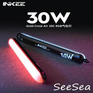 INKEE GCA30C 풀 컬러 RGB 튜브 라이트 30W 2000k-10000k 공기 풍선 충전 휴대용 핸드 헬드 LED 스틱 길이