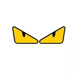 차량용스티커 차량 고양이눈 반사 스티커 튜닝 데칼 좌우 세트