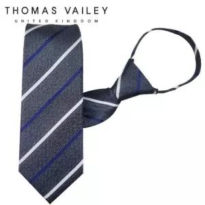 [토마스베일리][THOMAS VAILEY] 토마스베일리 자동/지퍼넥타이-커플 그레이 7.5cm