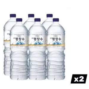 생활 생수 무라벨 삼다수 강원 평창수 2L x 12P 대용량 마실물 수앤서43