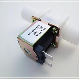 수도 솔레노이드 밸브 플라스틱 12V 1/2인 치 Valve