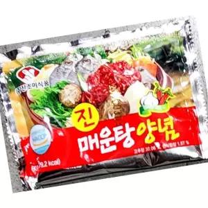 진조미 일회용 매운탕 양념 60g 100개 6kg 업소용 소포장 식당 사장님