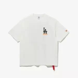 M 뉴에라반팔티 UQC 14536478 MLB LA 다저스 포스터 티셔츠 오프 화이트