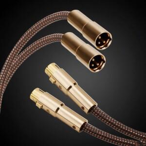 XLR 케이블 RCA 신호 금도금 3핀 밸런스드 인터커넥트 오디오