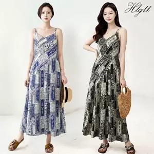 [헬리꽁땡][헬리꽁땡]에스닉패치민소매원피스2종