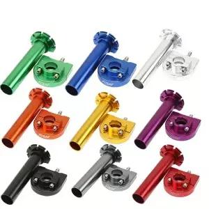 22mm 7/8 인치 CNC 알루미늄 여러 가지 빛깔의 가속기 스로틀 트위스트 그립 핸들 바 오토바이 스쿠터