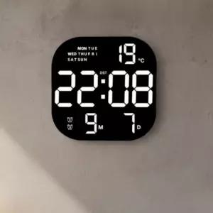 LED 디지털 스마트 인테리어 사각 전자 벽시계 시계