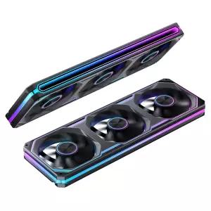 JONSBO XA-360B PC 케이스 팬 사일런트 컴퓨터 듀얼 라이트 효과 원하는 대로 스위치 올인원 싱글 프레임