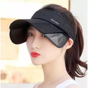 여자 여름 아웃도어 러닝 확장형 썬 바이저 선 캡