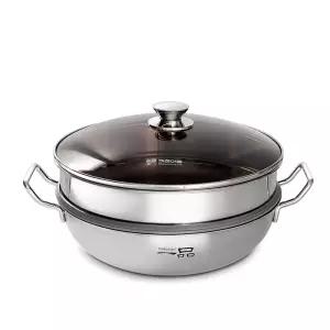 일품 통3중 찜냄비 찜솥 36cm 스테인레스 찜기 찜솥 찜냄비 양수