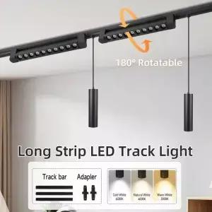 LED 트랙 조명 펜던트 0V 220V 풀세트 레일 스포트라이트 행잉 램프 주방 거실 침실용