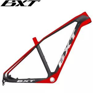 BXT 27.5er MTB 탄소 산악 자전거 프레임 135x QR 또는 142x12 스루 액슬 디스크 BSA 자전거 프레임