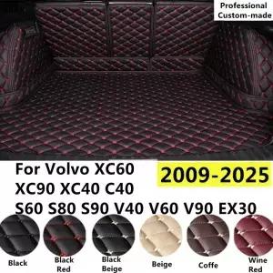 SJ 사용자 정의 맞는 자동차 트렁크 매트 테일 부츠 트레이 라이너화물 후면 패드 커버 볼보 XC60 C40 S60