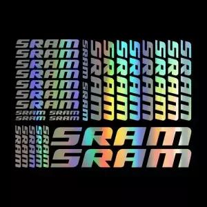 SRAM과 호환되는 자동차 스티커 비닐 데칼 시트 자전거 프레임 사이클 사이클링 Mtb 30cm