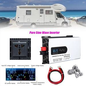 5000W 순수 사인파 인버터 24V ~ 차량용 태양광 휴대용 충전기 오프 그리드 전력