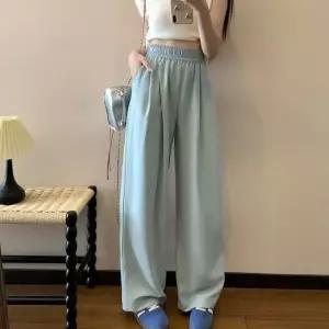 쇼퍼 밴딩 팬츠 와이드 긴바지