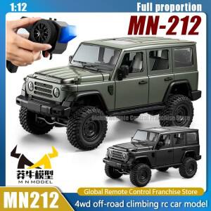 MN212 RC카 1/12 풀 프로포션 4륜구동 전동 무선 조종 트럭 8km/h 고속 클라이밍카 장난감