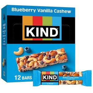 KIND 스낵 블루베리 바닐라 캐슈 글루텐 프리 단백질 5G 12 카운트