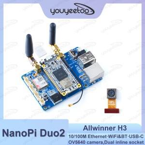 Nanopi Duo2 Allwinner H3 쿼드 코어 512MB DDR3 Wifi Bluetooth Ubuntucore Iot 개발 보드(OV5640 카메라