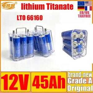 12V 충전식 45Ah LTO 배터리 그룹 66160 원통형 셀 완전 UPS 비상 태양광용