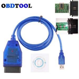 OBD VAG KKKL 자동 스캔 도구  진단 문제 코드 케이블  아우디 409 자동차용  FT232RL CH340 칩 옵션