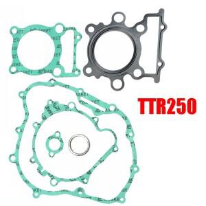 야마하 TTR250 250cc 실린더 엔진 크랭크케이스 상단 클러치 커버 가스켓 씰 세트용 바이크 오토바이 풀 키