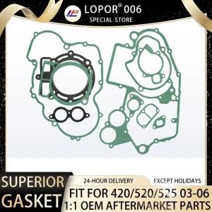 LOPOR 완전한 바이크 오토바이 엔진 실린더 크랭크 케이스 클러치 스타터 발전기 커버 개스킷 세트  450 20