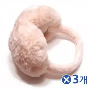 핑크 털 귀마개 3개 헤드셋 귀덮개 방한 디자인 귀도리-WFPO3YW