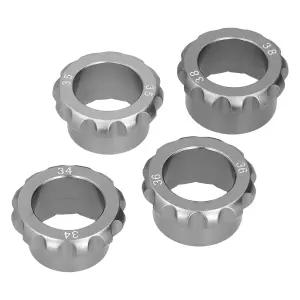 34 38mm 시계 뒷면 케이스 오프너 4Pcs 다이 프로페셔널 커버 오픈 수리 도구 키트 리무버 폴리곤 제거 툴