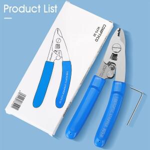 2PCS 스테인레스 스틸 VCFS-30 3 포트 광섬유 스트리퍼 펜치 FTTH 도구 용 와이어