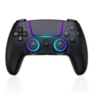 PS5/프로/슬림 콘솔용 포그리코 무선 컨트롤러 백 버튼이 있는 게임패드 터보 듀얼 진동 모션 자이로 3.5mm