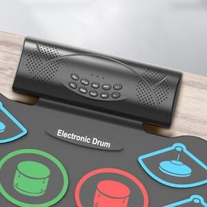 데스크탑 롤업 USB 전자 드럼 세트 휴대용 실리콘 접기 쉬움 성인 초보자 및 어린이에게 적합