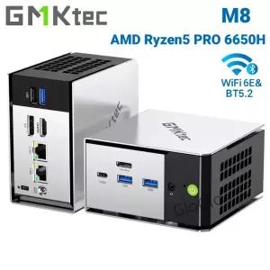 Ktec M8 미니 PC AMD Ryzen 5 6650H 16GB RAM SSD·OS 미포함 트리플 4K 디스플레이 WiFi 6E 블루투스 53