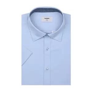 [AK분당점] [레노마셔츠] 스판 트윌 솔리드 스냅카라 일반핏 반소매 RZUSG0008BU