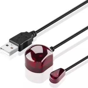 TV용 TNP IR 원격 연장 케이블 USB 적외선 중계기 키트 10피트 수신기 및 이미터 박스 DVD 블루레이