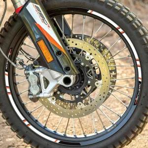 라벨바이크 - 스티커 스트라이프 모터사이클 림 휠 튜닝 보호 키트 KTM 890 어드벤처 R 2021-2023 호환