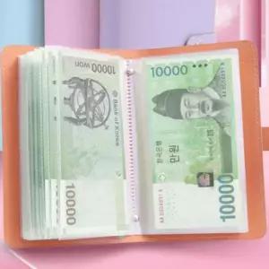 일정 현금 스케줄러 지폐수납지갑 다이어리 플래너 현금수납