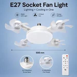 실링펜 조명 실링팬 led 등 드론 디자인 E27 소켓 스마트 천장 선풍기 리모컨 조절 풍속 타이머 3가지 색상