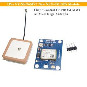 1개 GY-NEO6MV2 신형 GPS 모듈 비행 제어 EEPROM MWC APM2.5 대형 안테나 아두이노 개조 DIY용