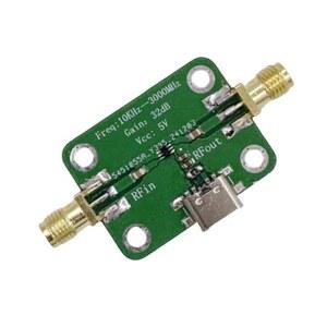 10KHz 3GHz 저잡음 중전력 LNA RF 광대역 모듈 타입 C 인터페이스 32dB 이득