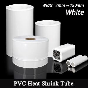 1-10M 흰색 PVC 배터리 랩 7mm ~ 150mm 팩 절연 케이블 슬리브 리튬 필름 열 수축 튜브