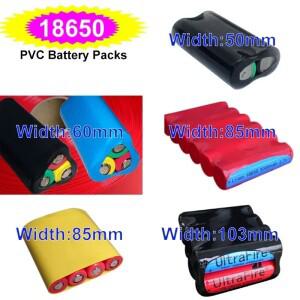 PVC 열 수축 튜브 18650 팩 배터리 랩  절연 리튬 케이스  케이블 슬리브 필름 폭 50 ~ 103mm  2 m