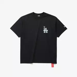 뉴에라 MLB LA 다저스 하프톤 티셔츠 블랙 15147539