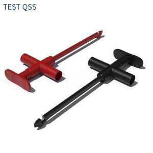 QSS 2PCS 펑크 프로브 와이어 피어싱  클립 자동차 케이블 키트 수리 멀티 미터 도구