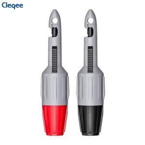 Cleqee P30039B 자동차 수리  프로브  2mm/4mm 소켓 후크 클립이 있는 절연 와이어 피어싱 펑크