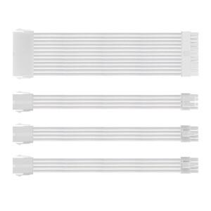 PSU ATX 24 핀 익스텐션 케이블  나일론 편조 8 6 + 코드  마더보드 컴퓨터 PC 케이스 전원 키트