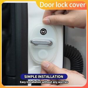4PCS 자동차 도어 잠금 커버 케이스 액세서리 Opel Adam Ampera Corsa ignia Karl Rocks-e Astra Energy Cr